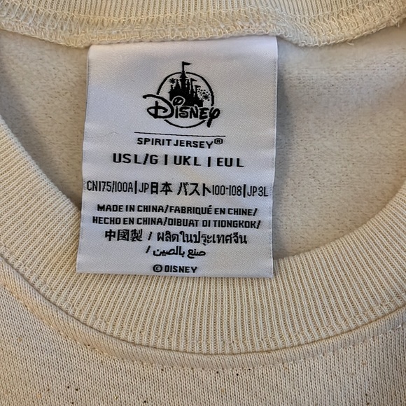 Disney Cream Long Sleeve Top with Mickey Mouse - Picture 4 of 8